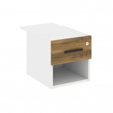 Concept Тумба с открытой нишей и 1 ящ. CN.PT-005 B Сандал Янтарный/Белый Бриллиант 347*573*336