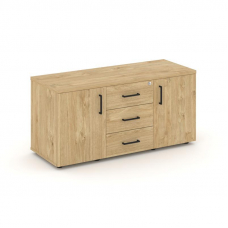 Style Project Тумба для оргтехники/сервисная SN.TS-002 Тиквуд Светлый/Черный Ручки 1206*460*576