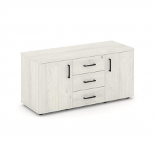 Style Project Тумба для оргтехники/сервисная SN.TS-002 Дуб Наварра/Черный Ручки 1206*460*576