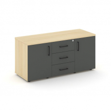 Style Project Тумба для оргтехники/сервисная SN.TS-002 Акация Лорка/Акация Лорка/Антрацит/Черный Руч