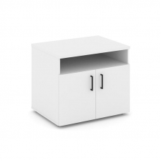 Style Project Тумба для оргтехники/сервисная SN.TS-001 Белый/Черный Ручки 796*600*680