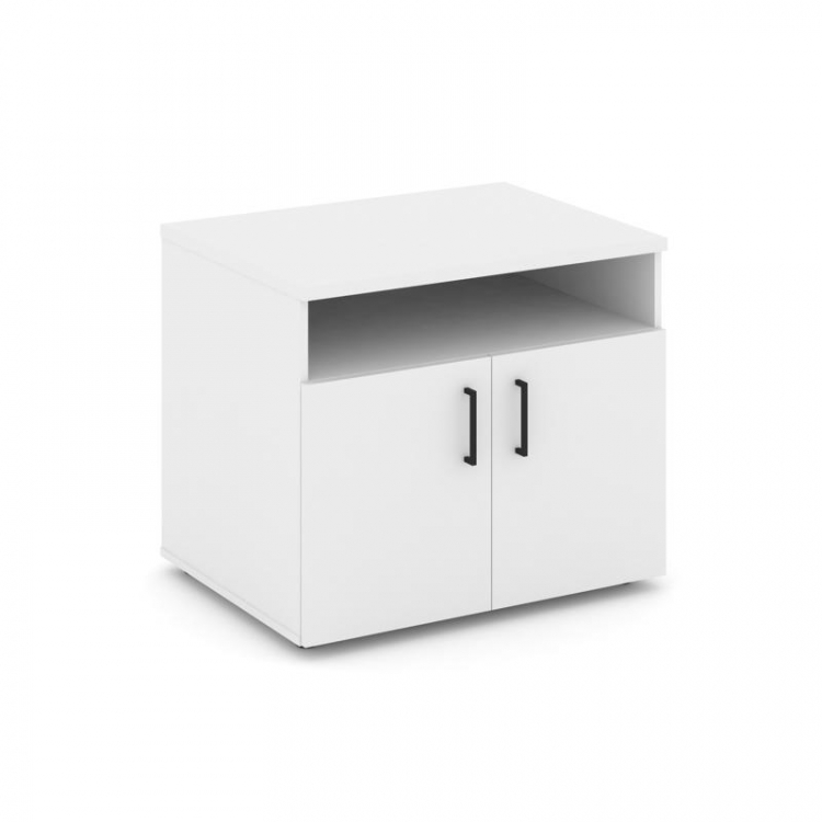 Style Project Тумба для оргтехники/сервисная SN.TS-001 Белый/Черный Ручки 796*600*680