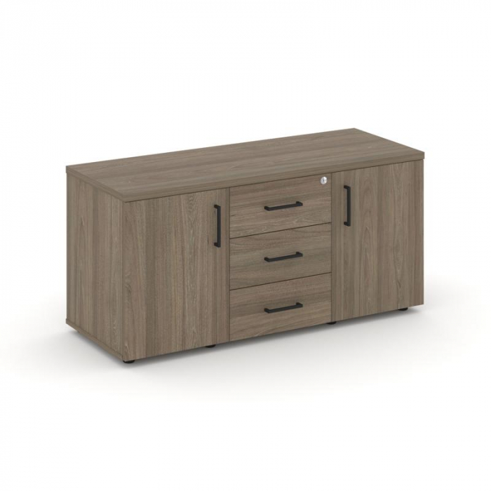 Style Project Тумба для оргтехники/сервисная SN.TS-002 Вяз Благородный/Черный Ручки 1206*460*576