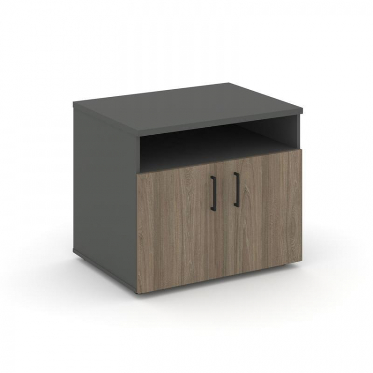 Style Project Тумба для оргтехники/сервисная SN.TS-001 Антрацит/Вяз Благородный/Черный Ручки 796*600