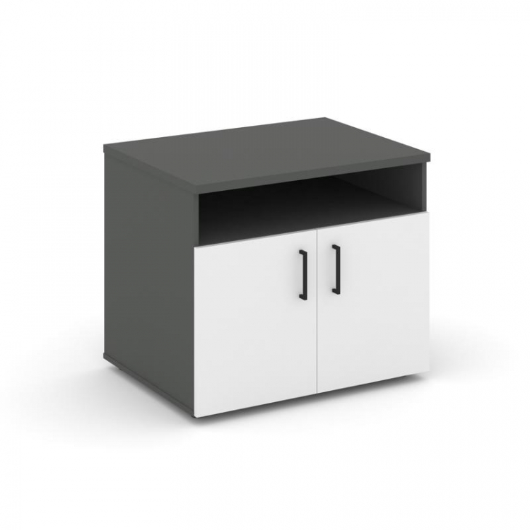 Style Project Тумба для оргтехники/сервисная SN.TS-001 Антрацит/Антрацит/Белый/Черный Ручки 796*600*