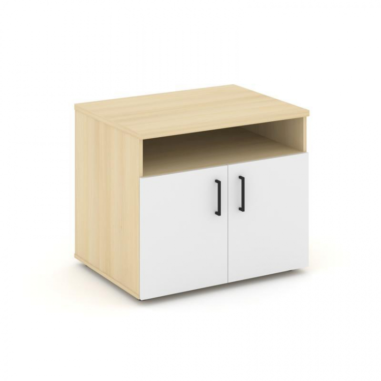 Style Project Тумба для оргтехники/сервисная SN.TS-001 Акация Лорка/Белый/Черный Ручки 796*600*680