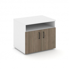 Style Project Тумба для оргтехники/сервисная SN.TS-001 Белый/Белый/Вяз Благородный/Черный Ручки 796*