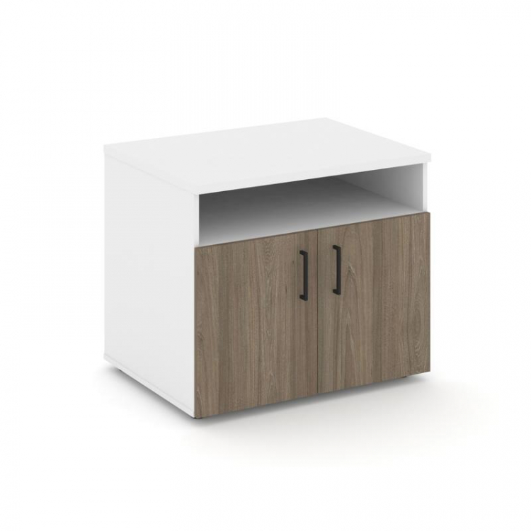 Style Project Тумба для оргтехники/сервисная SN.TS-001 Белый/Белый/Вяз Благородный/Черный Ручки 796*