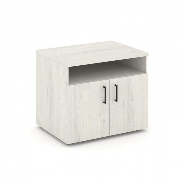 Style Project Тумба для оргтехники/сервисная SN.TS-001 Дуб Наварра/Черный Ручки 796*600*680