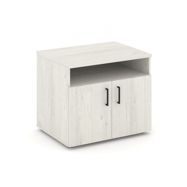 Style Project Тумба для оргтехники/сервисная SN.TS-001 Дуб Наварра/Черный Ручки 796*600*680