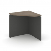 Style Project Угловой элемент стола SN-D.USP-001 Вяз Благородный/Антрацит/Металл Антрацит 600*600*75