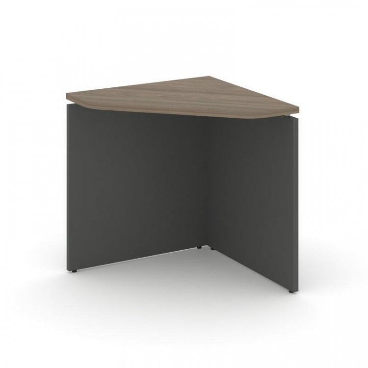 Style Project Угловой элемент стола SN-D.USP-001 Вяз Благородный/Антрацит/Металл Антрацит 600*600*75
