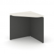 Style Project Угловой элемент стола SN-D.USP-011 Дуб Наварра/Антрацит/Металл Белый 700*700*750