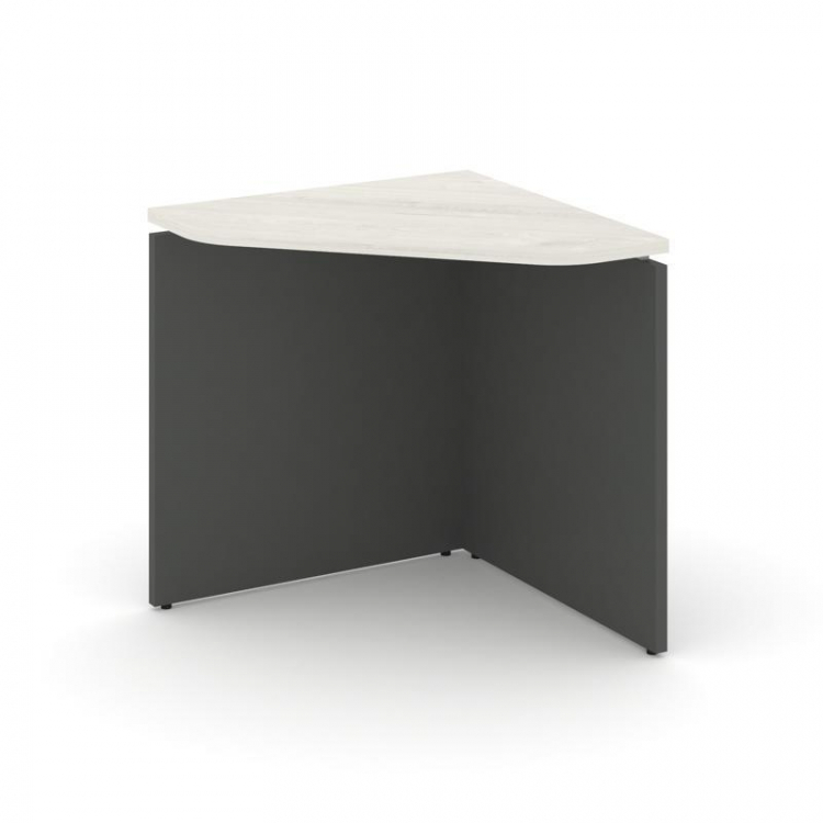 Style Project Угловой элемент стола SN-D.USP-011 Дуб Наварра/Антрацит/Металл Белый 700*700*750