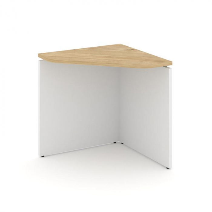 Стайл Проджект Угловой элемент стола SN-D.USP-001 Тиквуд Светлый/Белый/Металл Антрацит 600*600*750