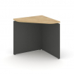 Style Project Угловой элемент стола SN-D.USP-001 Тиквуд Светлый/Антрацит/Металл Белый 600*600*750