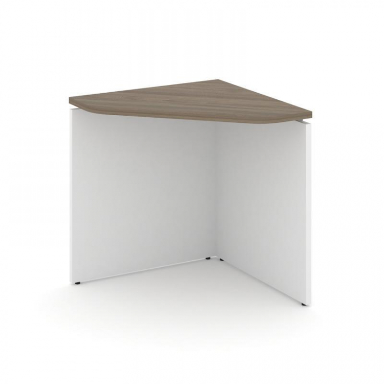 Style Project Угловой элемент стола SN-D.USP-001 Вяз Благородный/Белый/Металл Белый 600*600*750