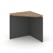 Style Project Угловой элемент стола SN-D.USP-011 Дуб Табак/Антрацит/Металл Белый 700*700*750