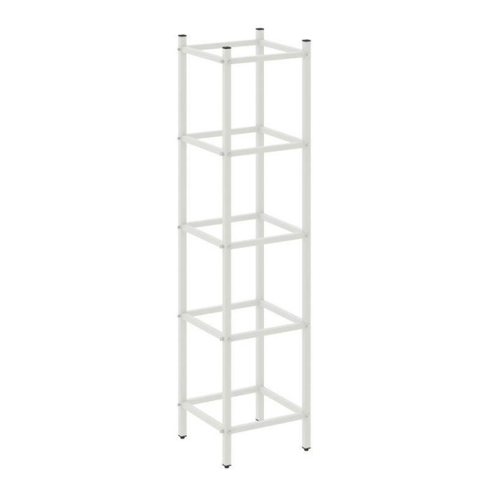 Loft Угловой проходной модуль VR.L-SL.UPK-4.4.4 Металл Белый 446*446*1869